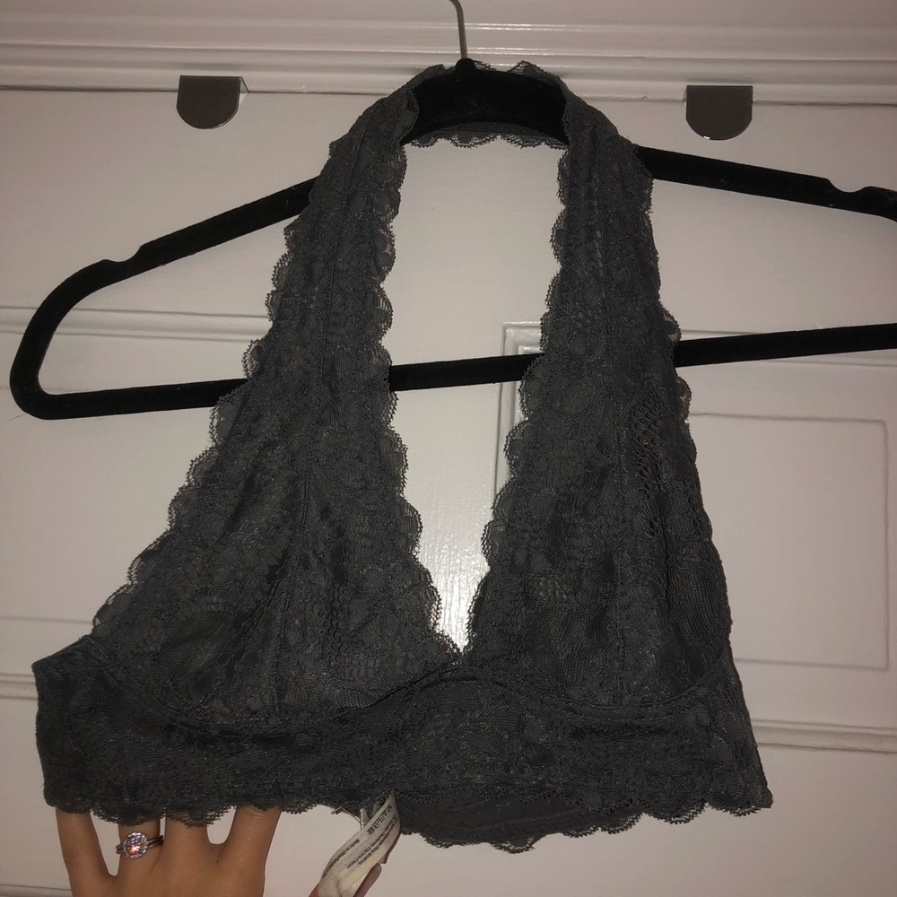 Free People Lace Halter Bra
